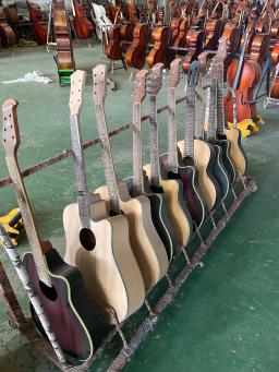 Guitarra Elétrica Emagrecimento Cordas Ornamentais, DIY 6 cordas, 41 polegadas, 24 bandas Folk Guitar defeito - Image 1