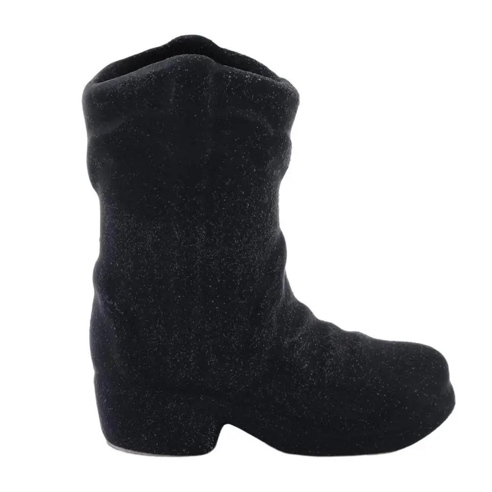 Suporte cerâmico do fósforo com o atacante, boot do vaqueiro em forma, caixa do fósforo, estilo boho, jarra do fósforo, suporte criativo, lareira, decoração home - Image 1