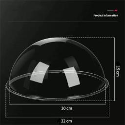 Rodada Transparente Cão Porthole Janela De Vidro, Cerca De Animais De Estimação, Cuidado, Cúpula Durável, Folha De Acrílico, DIY
 - Image 2
