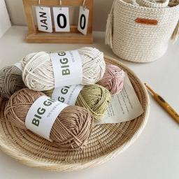 Fios de linho algodão para tricô, 15 fios, fio de crochê tricotado à mão, saco, chapéu, almofada, Placemat, DIY, 100g - Image 1