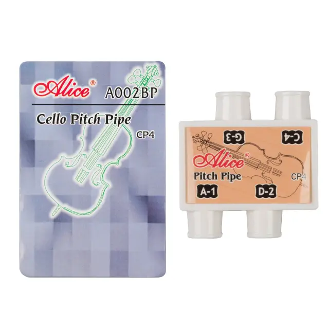 Afinador Portátil de 4 Tons para Instrumentos de Cordas - Alice Pitch Pipe para Violino, Bandolim, Ukulele e Cello