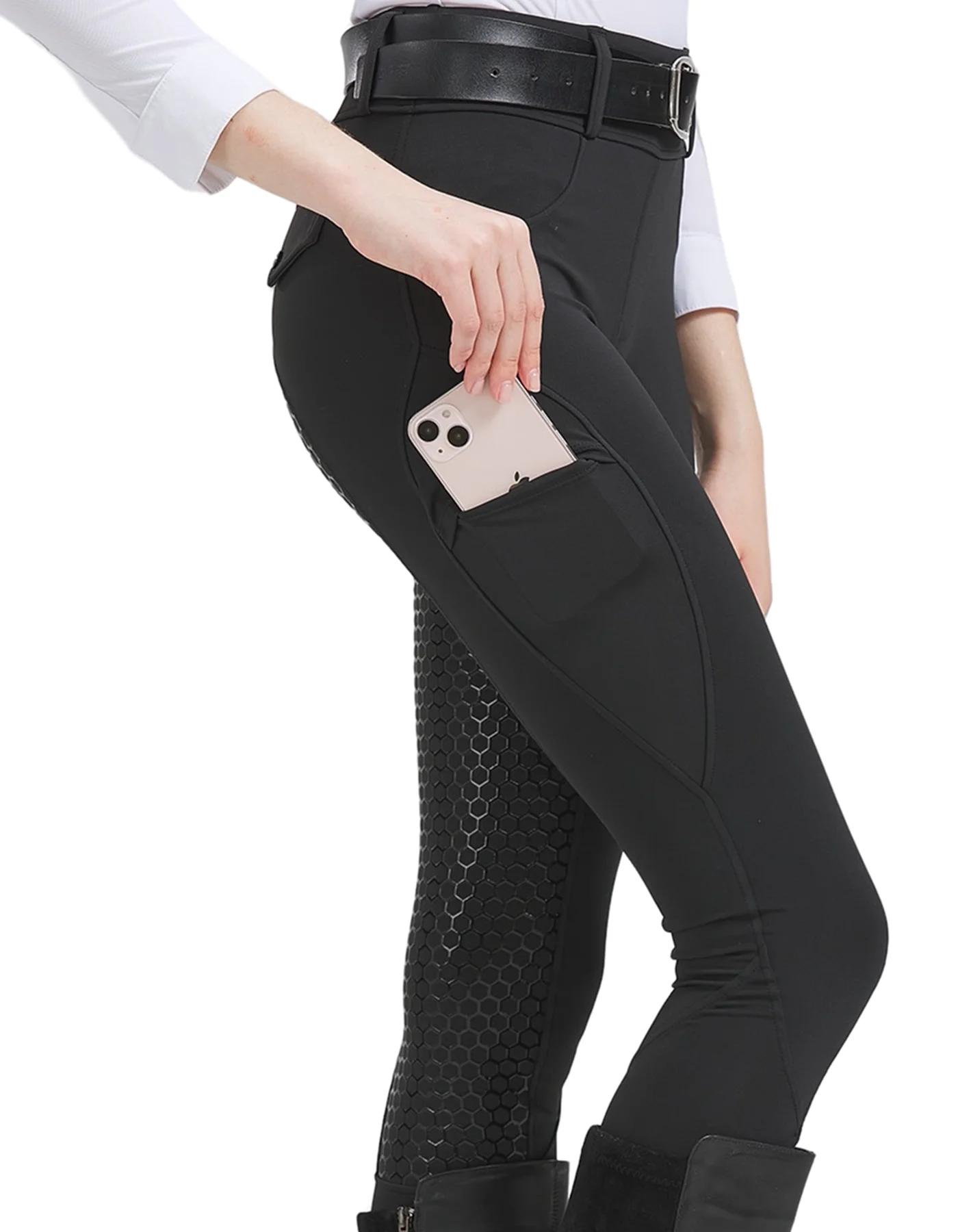 Quatro estações calças esportivas equestres profissionais femininas equitação silicone antiderrapante calças resistentes ao desgaste de alta elasticidade t - Image 1