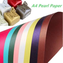 Papel Pérola A4 para Embrulho, Artesanato DIY, Papel Brilhante Origami Artesanal, Fabricação de Cartões, Papel de Cartão Grosso Kraft Scrapbook, 250g - Image 1