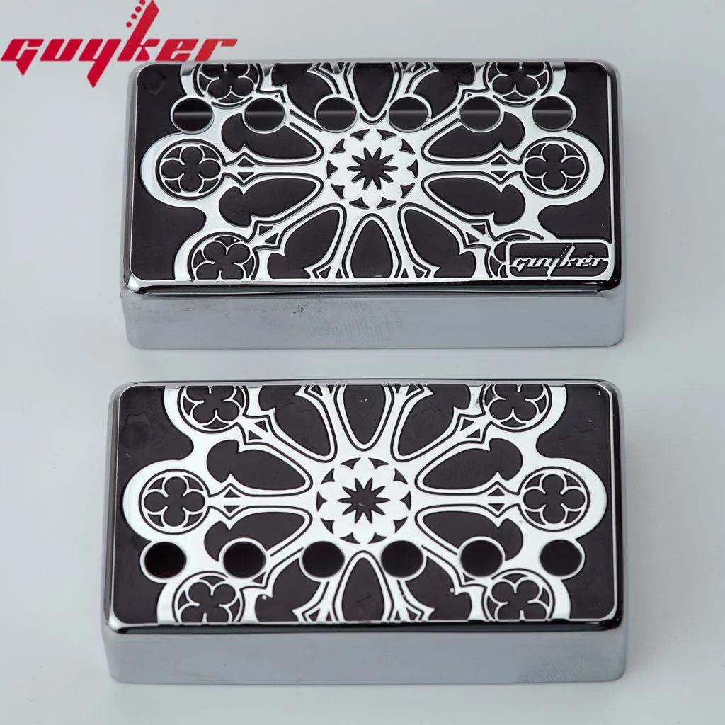 Guyker-Humbucker Captador Capa para Guitarra Elétrica, Ponte Cupronickel e Pescoço Pickups Frame Set, Pole Spacing, 50mm e 52mm, LP - Image 1