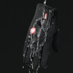 Luvas impermeáveis de ciclismo antiderrapante térmico para homens e mulheres, tela sensível ao toque, quente, ao ar livre, bicicleta, ginásio, condução, motocicleta, inverno - Image 3