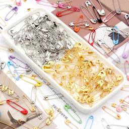 Assorted Tamanho Pinos de segurança, ferro colorido fixo Pinos para DIY Costura Artesanato, Ferramentas multiuso, Broche Vestuário Acessórios, 50-200pcs - Image 3
