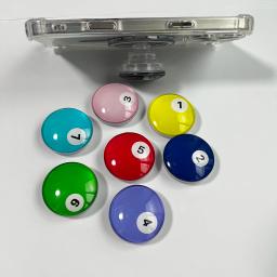 Coreia 3d bola de cristal bilhar titular caso do telefone móvel suporte para magsafe suporte magnético para iphone samsung griptok aperto tok - Image 1