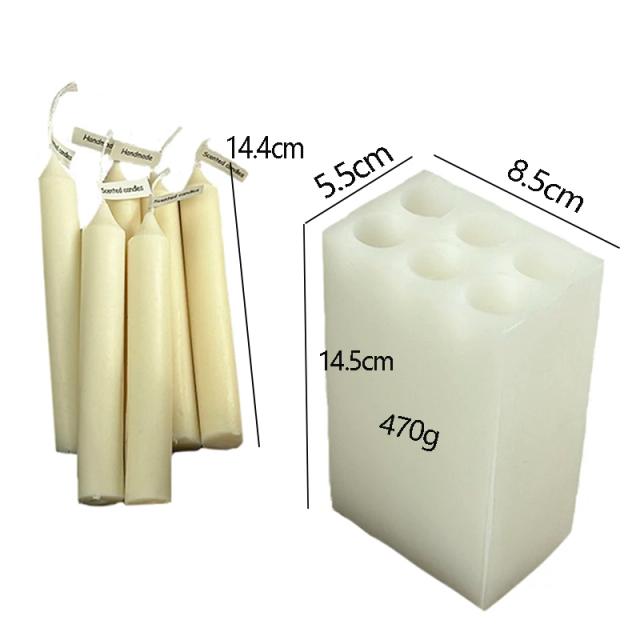 Molde Cilíndrico de Silicone para Vela DIY: Artesanato Aromático e Decoração Personalizada