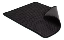 Foldable Cat Litter Mat, Pet Carpet, Pet Bed Pads, Suprimentos limpos, Água à prova de urina, preto, 100x68cm - Image 3