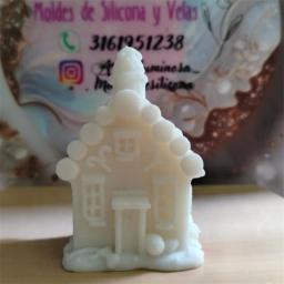 3d casa de natal vela molde silicone diy criativo cabine log cabine aromaterapia gesso molde casa decoração natal presente ferramenta - Image 5