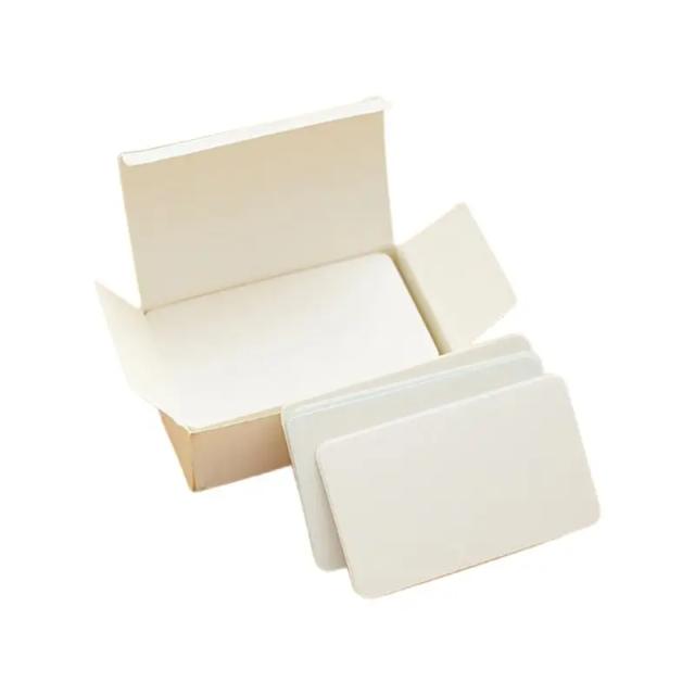 Conjunto com 100 Mini Cartões de Visita Brancos para Presentes e DIY - Ideais para Negócios e Educação