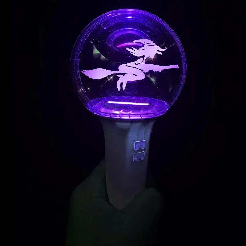 Halloween LED Light Stick Handball, Acrílico Glow Stick, Mudança de cor 24, Personalizado Festival Prop Lamp - Image 1