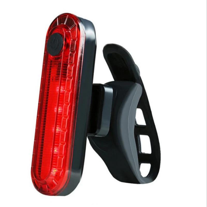 LED Bright Bike Taillight Set, Farol de segurança de ciclismo, Iluminação noturna, Luz dianteira e traseira de bicicleta, USB recarregável - Image 1