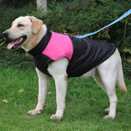 Jaqueta impermeável com zíper para cães, casaco acolchoado, colete de estimação, cães pequenos, médios e grandes, pug, chihuahua, buldogue francês, roupas quentes, inverno - Image 3