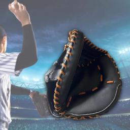 Luva de beisebol espessada para partida de treinamento, confortável Softball Mitt, flexibilidade Outfield Luvas, Left Handed Catcher Mitts - Image 5