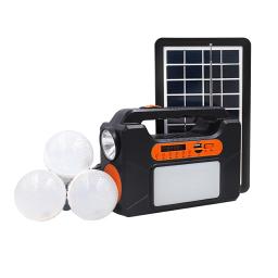 Portátil Outdoor Camping LED Light Kit Gerador de painel solar recarregável Bateria de chumbo ácido Controlador PWM para uso doméstico - Image 2
