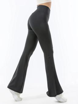 Calça de Yoga Perna Larga para Mulheres, Cintura Alta, Lift Hip, Esportes Nus, Casual Running Loose Flared Pants, Novo, 2022 - Image 6