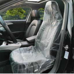 100 pçs capas de assento de carro descartáveis protetora anti-incrustante impermeável protetor à prova de poeira universal suprimentos interiores automóveis - Image 1