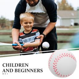 6 pçs prática de treinamento de beisebol softball hardball pu bola de treinamento produtos de fitness criança bolas de beisebol prática jogo de equipe para ao ar livre - Image 3
