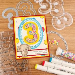 3d dimensional shaker cúpulas número 0 shaker capa para shaker cartões fazendo ferramentas de scrapbooking e acessórios artesanato suprimentos - Image 4