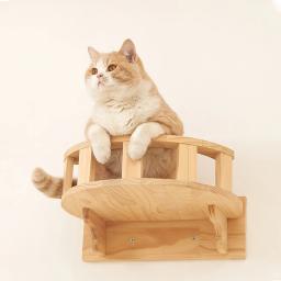 Prateleira de escalada na parede para gatos, Passos, Escada com corda de sisal, Arranhando Post, A maioria dos gatinhos dormindo - Image 3