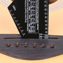 Aço inoxidável guitarra corda ação calibre, Fret Rocker, altura régua para guitarra nivelamento, ferramenta Luthier - Image 3