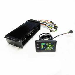 36v/48v/52v/60v e-bike controlador de onda senoidal de 3 modos 40a 1000w 1500w 2000w com medidor lcd coloer s866 (protocolo 2) para e-scooter - Image 4
