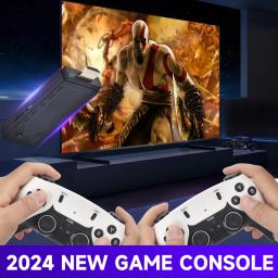 128g 256g x9 pro gameptick 4khd tv vídeo game consol jogos 3d para psp/ps1/n64/nds 40 + simuladores retro jogos duplo 2.4g controlador - Image 5