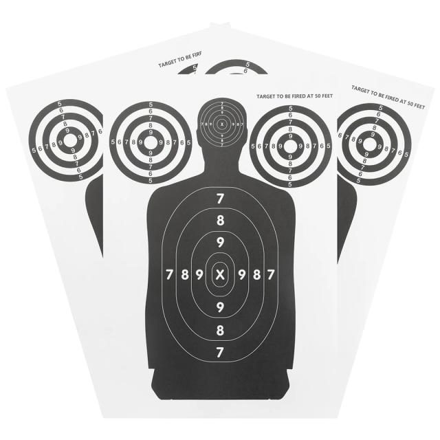 Silhuetas de Tiro com Arco em Papel para Prática de Tiro - Alta Visibilidade, 10 Peças, Alvos Ideal para Stand de Tiro