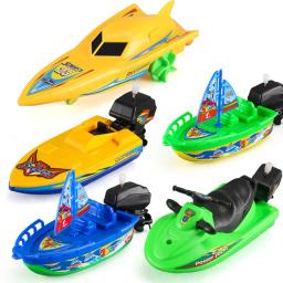 1pc velocidade barco navio vento acima brinquedo flutuador na água brinquedos criança clássico relógio brinquedos chuveiro de inverno banho brinquedo para crianças meninos brinquedos - Image 1