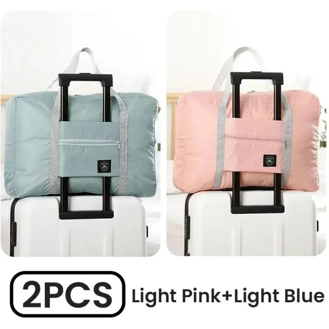 Bolsa de Viagem Dobrável Compacta para Companhias Aéreas - Ideal para Fins de Semana, Hospitais e Atividades de Ginástica para Homens e Mulheres