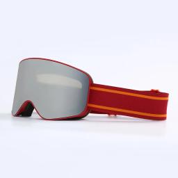 Óculos de snowboard cilíndricos anti-nevoeiro para homens e mulheres, máscara de óculos de esqui UV 400, proteção contra neve sobre óculos, adulto, duplo - Image 3