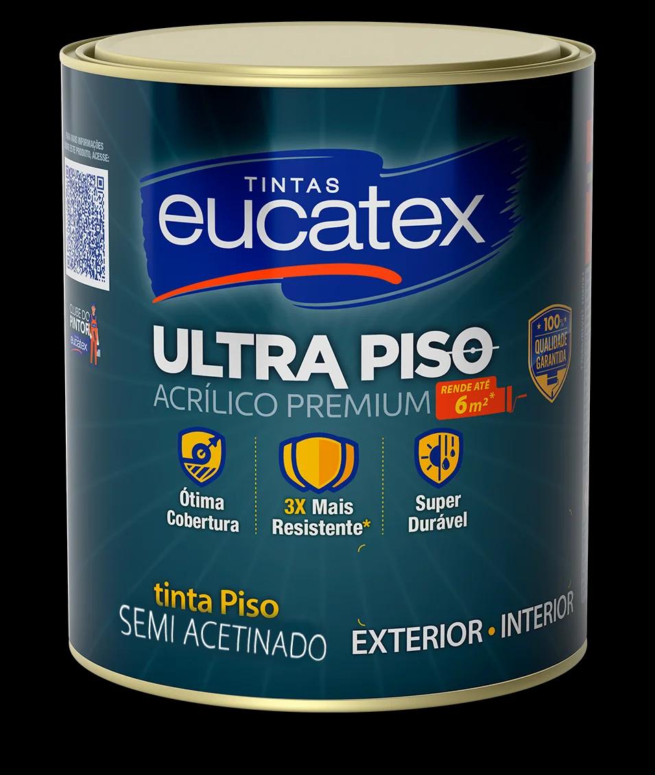 TINTA ACRILICA PREMIUM 900ML CINZA ESCURO ULTRA PISO EUCATEX - Image 1