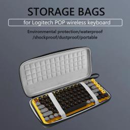 Teclado mecânico Storage Box Pack, Storage Zip Bag para chaves Logitech POP, Maleta de teclado sem fio - Image 2