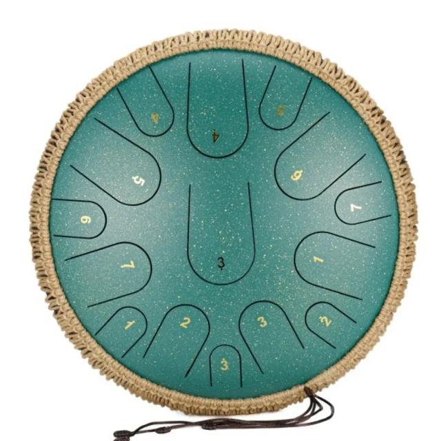 Tambor de Aço Lingua de 15 Tons para Meditação e Cura - Instrumento de Percussão Profissional