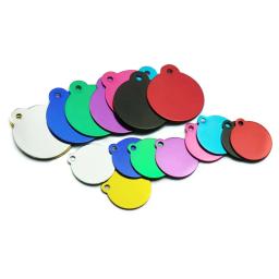 Alumínio telefone charme chaveiros, forma redonda, telefone Tag, pet fornecimentos, liga, cão, gato, loja, placa Lable, atacado, 20pcs - Image 1