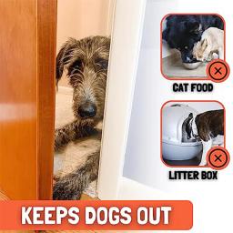 Quadro retrátil de plástico portátil para animais de estimação Rolha de porta, mantendo gatos fora da porta - Image 5