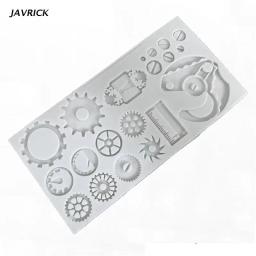 Molde de silicone steampunk calor-resistente molde fondant sugarcraft moldes para argila - Image 5