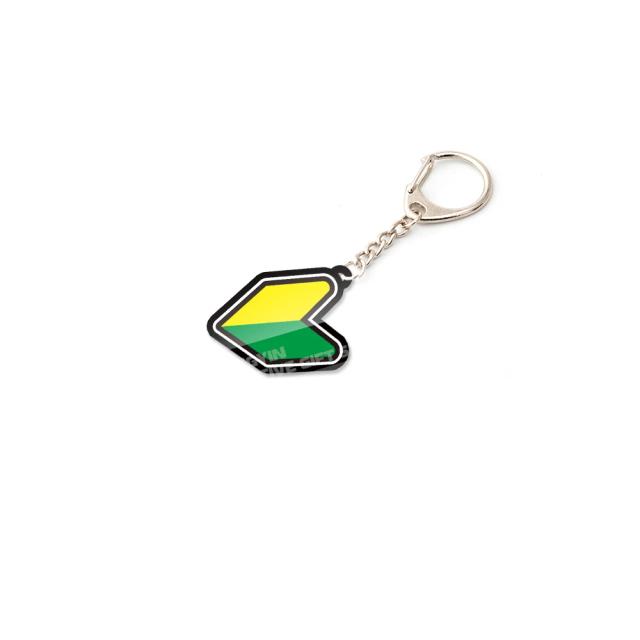 Keychain JDM Acrílico de Carro Esportivo com Personagens de Desenhos Animados - Acessório Estiloso para Chaves e Moda