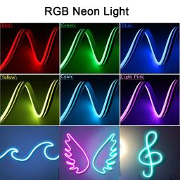 RGB Flexível LED Neon Strip Light, Tuya Smart Life, DC 12V, Fita LED para Casa, Decoração para Festa, DIY, Trabalhar com Alexa, Google Home - Image 3