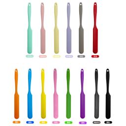 Raspador De Faca Longa De Silicone, Bolo Fazendo Pequenos Acessórios, Espátula De Silicone, Ferramentas De Cozimento Para Bolos, Creme De Cor - Image 6