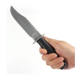 Falso realista faca adereços, gritar cara fantasma, caça arma, assassino Cosplay, acessório prop, 1pc - Image 1