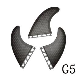 BiLong-Fins Surfboard Fins Set, Fiberglass Honeycomb com colcha de carbono, Surf Wakeboard Thruster, Tri-Fin, Tamanho G5 - Image 5