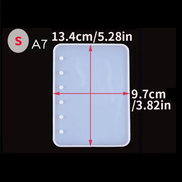 Molde de Silicone para Resina Epóxi - Crie Cadernos e Projetos DIY A5, A6, A7 com Estilo e Criatividade