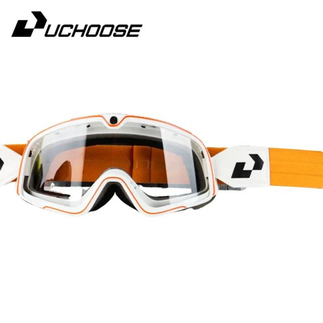 Óculos Retrô para Bicicletas, Esqui e ATV com Cinto Antiderrapante e Proteção UV