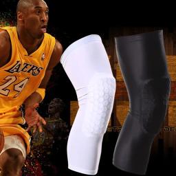 1pc favo de mel basquete joelheiras esporte vôlei futebol treinamento segurança joelho suporte protetor cinta compressão perna manga - Image 1