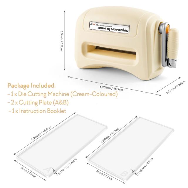 Guia Completo da Mini Máquina de Corte e Gravação para DIY e Scrapbooking em Bege