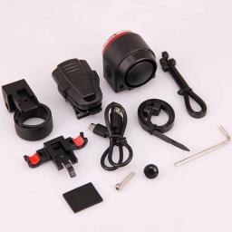 A8 Road Bike Anti-Theft Alarm Lock, Freio automático, Taillight, Controle remoto, Luz traseira da bicicleta, Sino sem fio MTB - Image 5