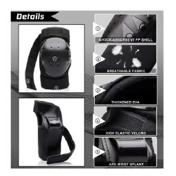 Equipamento de proteção do joelho e cotovelo para mulheres e crianças, patinação, skate, equitação em linha, equipamento de segurança - Image 4