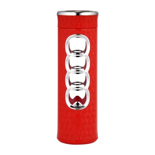 Garrafa de vidro portátil 450ml com infusor para chá e bebidas, ideal para esportes e aventuras ao ar livre
